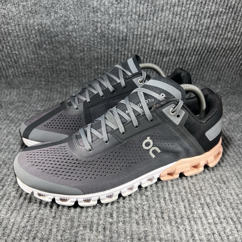 On Running Cloud Flow 3.0 Women's Size 9.5 Rock Grey Rose Running Shoes 35.99234